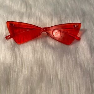 Red, fun in the sun shades